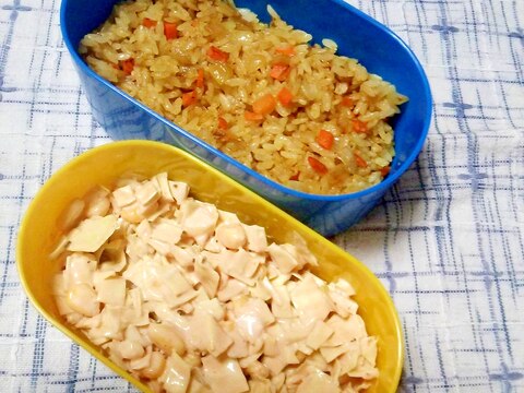 ☆オーロラコールスロー&ドライカレー弁当☆